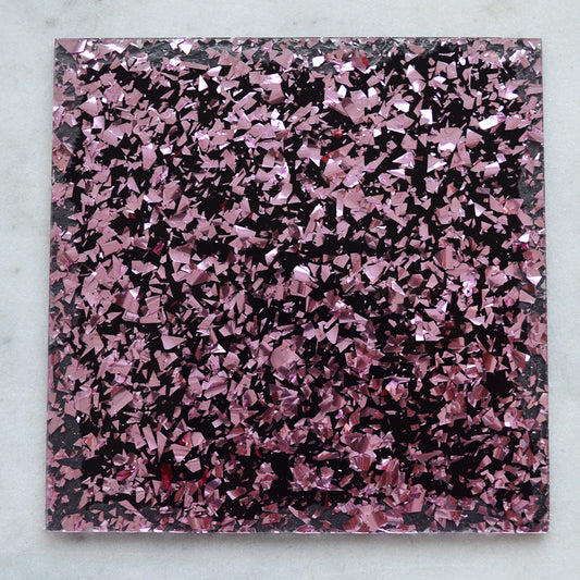 3mm Acrylic - Disco Chunky Shards Glitter - Baby Pink