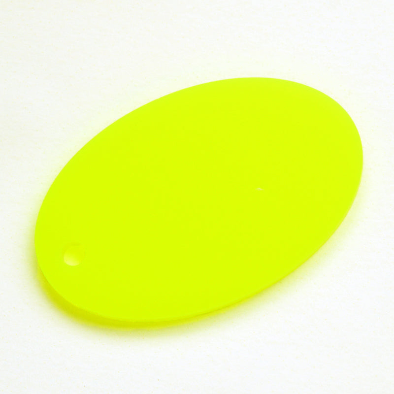 3MM ACRYLIC FLUORESCENT HIGHLIGHTS (FLUO/ NEON) SEMI-OPAQUE - YELLOW