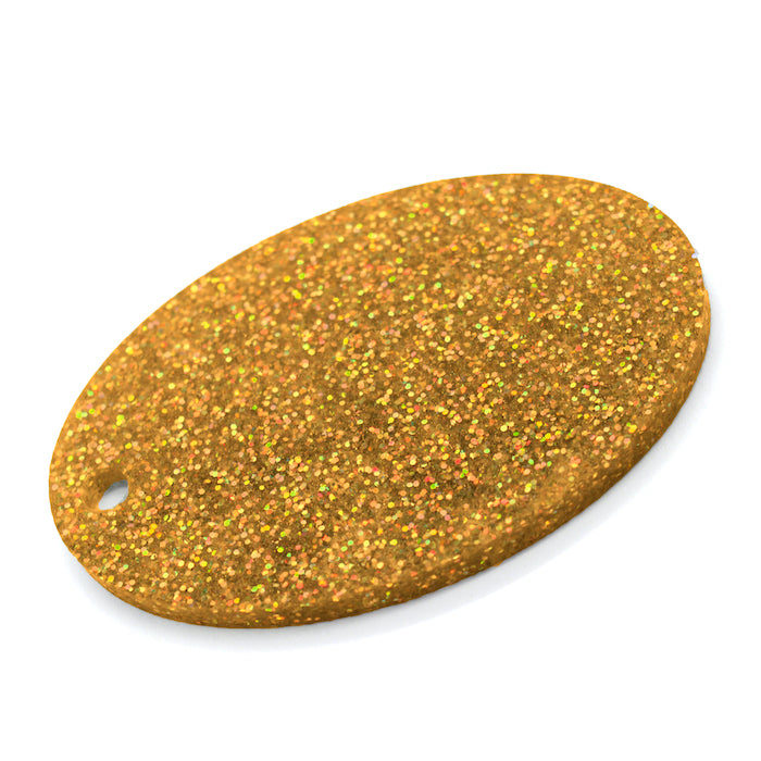 3MM ACRYLIC GLITTER - GOLD HOLOGRAPHIC (CGFC200)