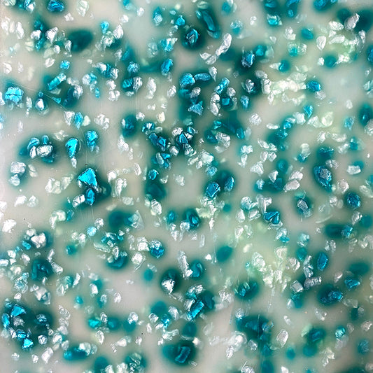 3mm Acrylic - Candy Crystals Ice Cream - Green, teal, silver